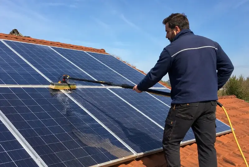 Nettoyage et entretien de panneaux solaires à Montmaur